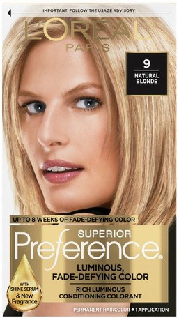 Permanent Hair Color, 9 Natural Blonde